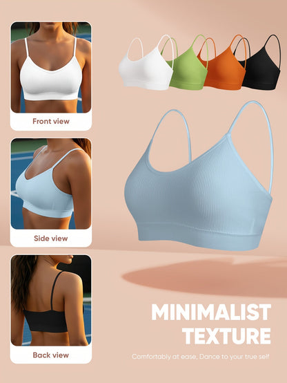 Women's Sports Bra - 5-Pack Removable Pads, High Support – view 4