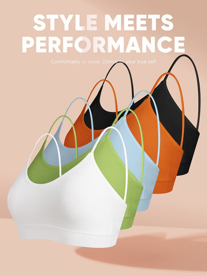 Women's Sports Bra - 5-Pack Removable Pads, High Support – view 5