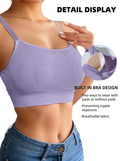 Women's Sports Bra - 6-Pack Removable Pads, Everyday Support detail view