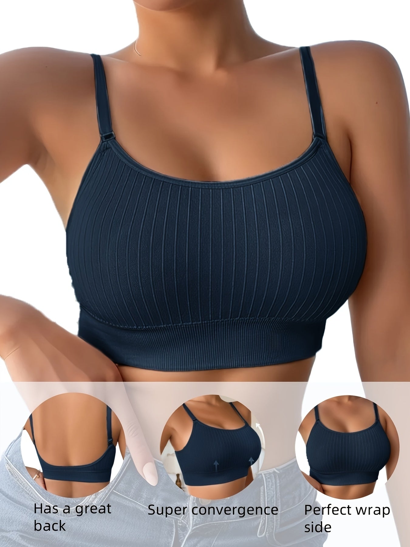 Women's Sports Bra - 6-Pack Removable Pads, Everyday Support detail view