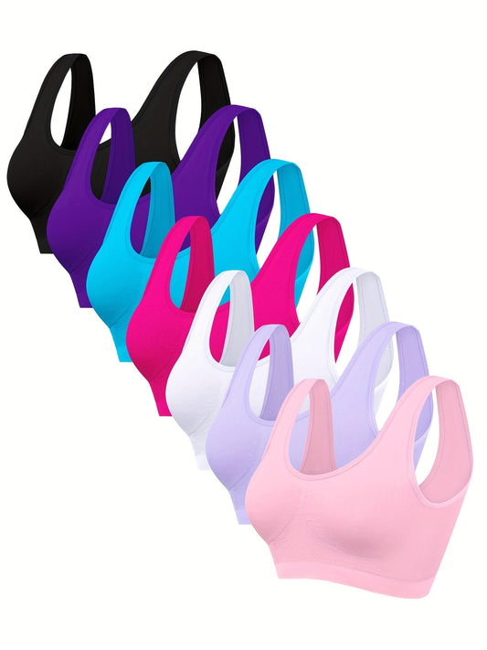 Women's Sports Bra - 7-Pack Unpadded, High Support – main product image