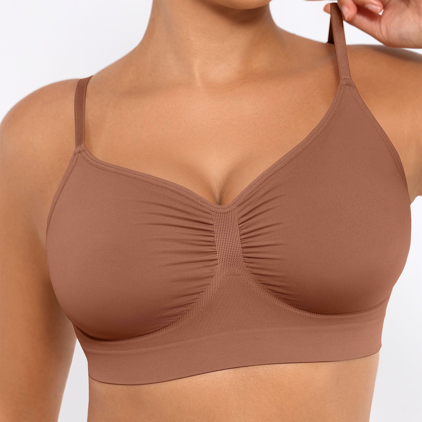 Women's Sports Bra - Seamless, Wireless detail view