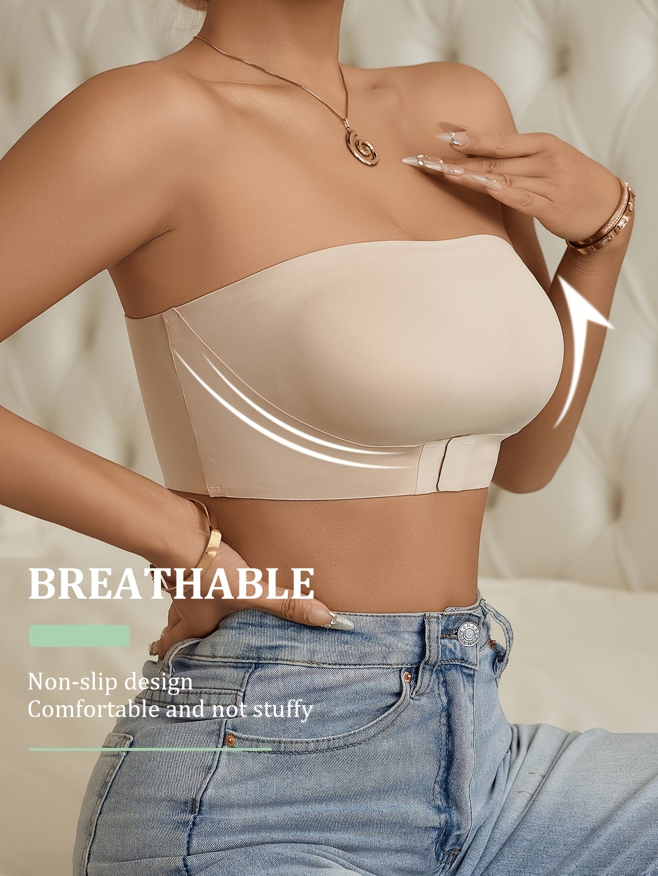 Women's Strapless Bra - Seamless Support – Multicolor – view 5