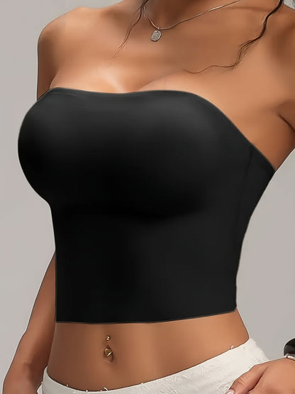 Women's Strapless Soft Support Bra - Seamless, Soft Support – Khaki option – main product image