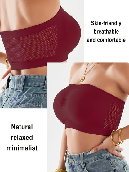 Women's Strapless Sports Bra - 4-Pack Unpadded, Medium Support – view 4