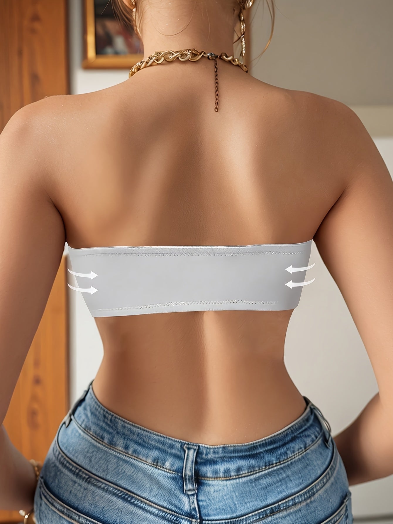 Women's Strapless Wireless Bra - 3-Pack Fixed Padding, Everyday Support – view 16