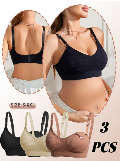 Women's Strapless Wireless Bra - 3-Pack Removable Pads, Everyday Support detail view