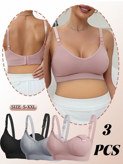 Women's Strapless Wireless Bra - 3-Pack Removable Pads, Everyday Support detail view