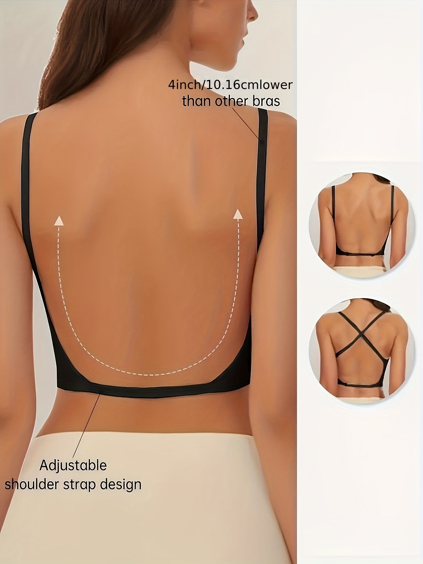 Women's Strapless Wireless Bra - 4-Pack Everyday Support – view 8