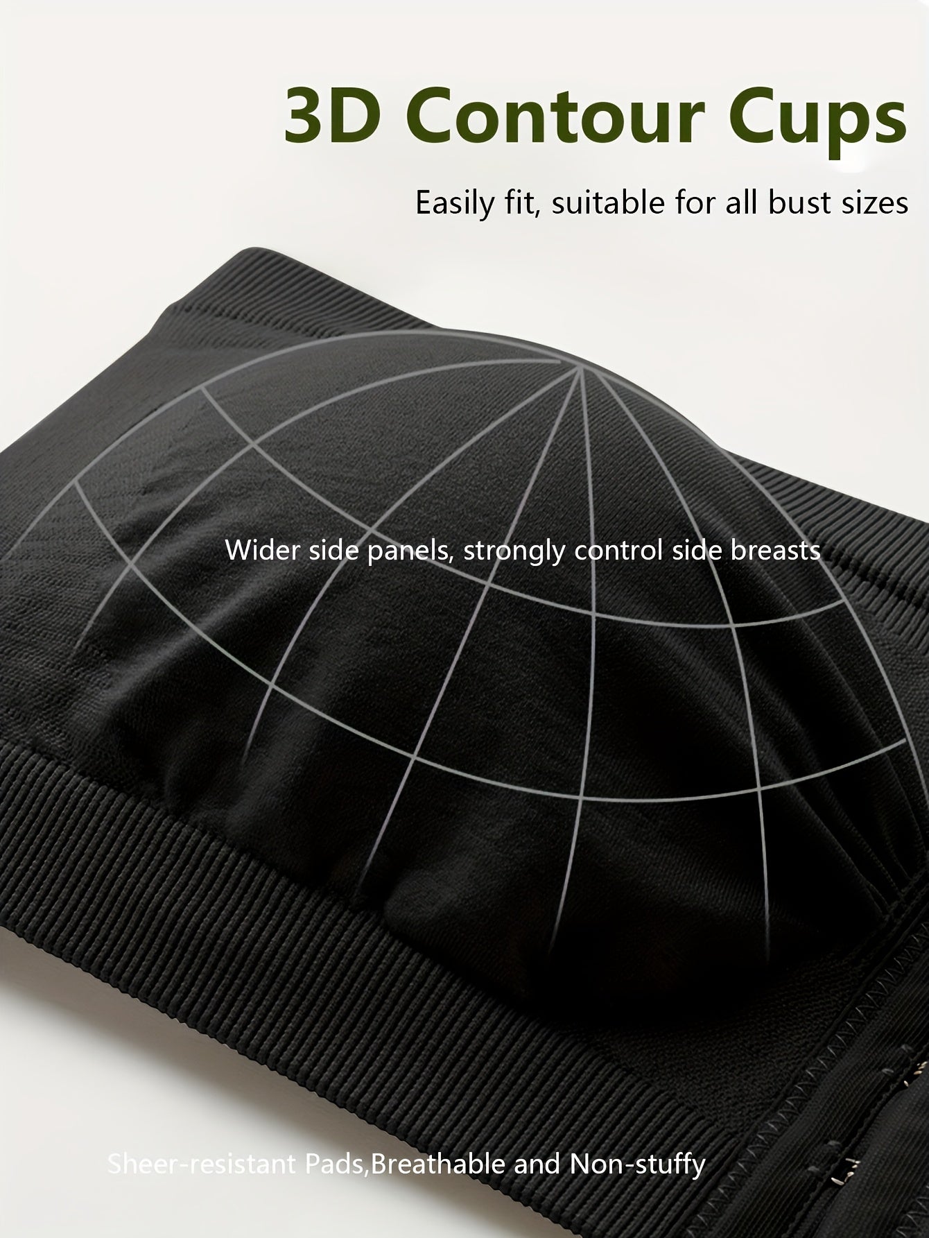 Women's Strapless Wireless Bra - 5-Pack Unpadded, Medium Support – view 12