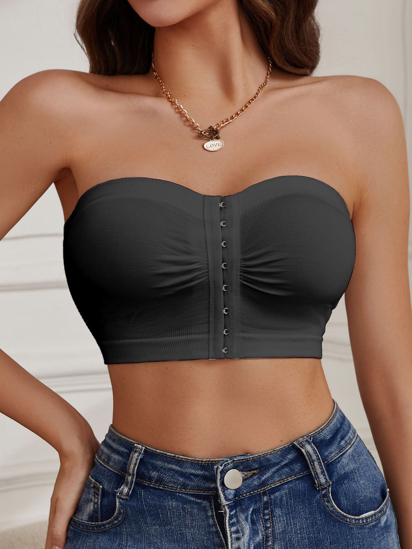 Women's Strapless Wireless Bra - Padded, Everyday Support – view 4