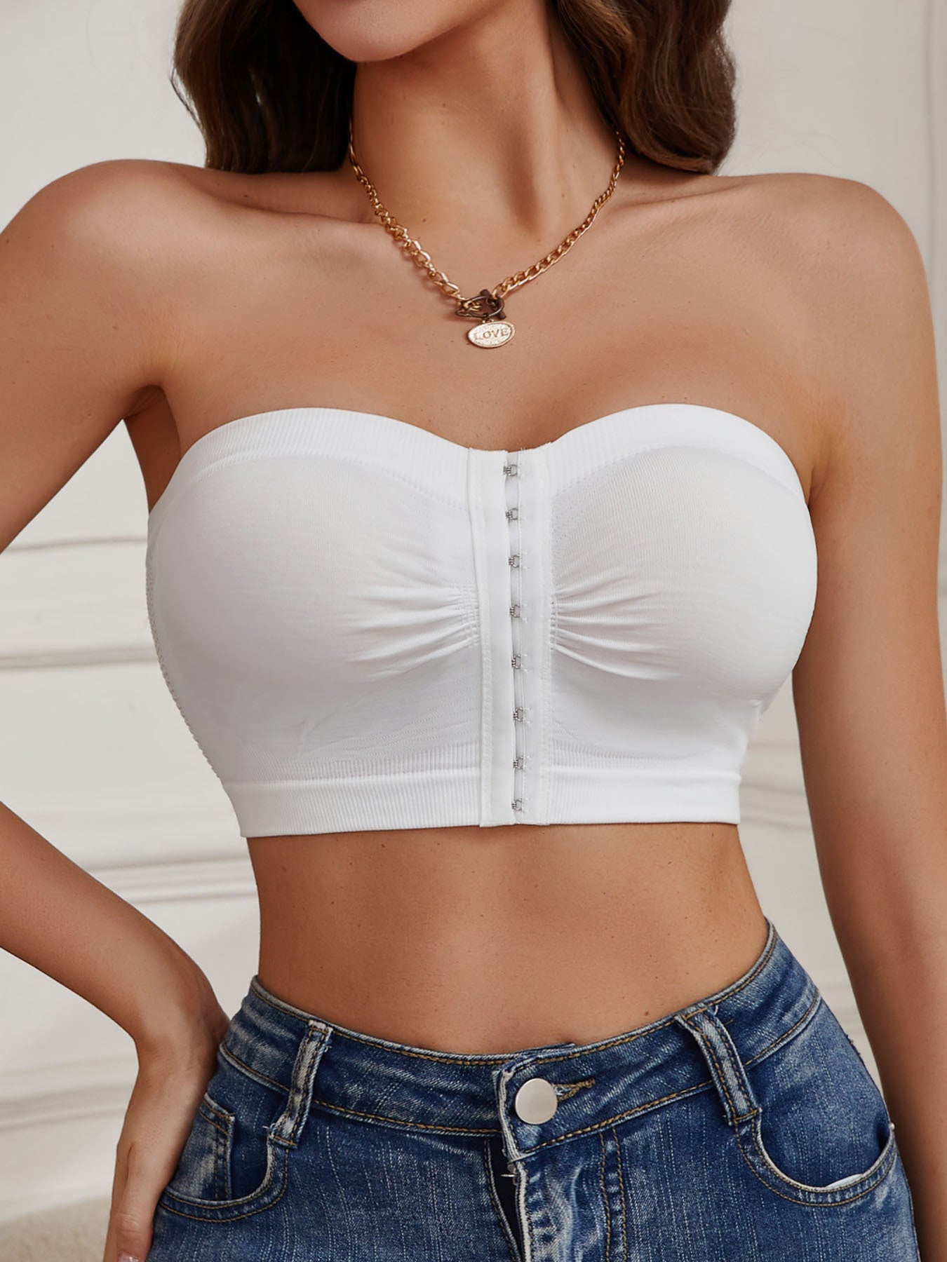 Women's Strapless Wireless Bra - Padded, Everyday Support – view 5