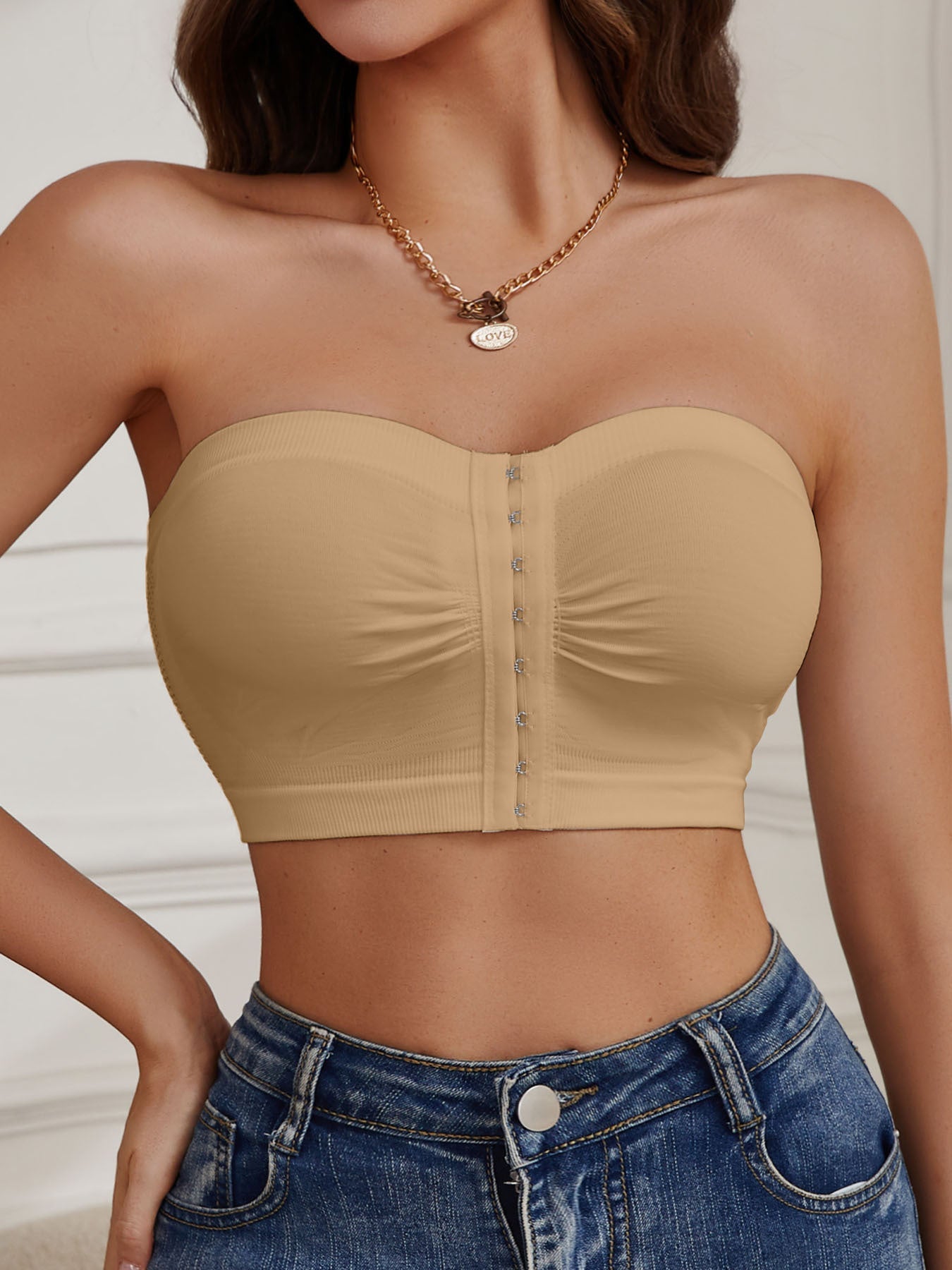 Women's Strapless Wireless Bra - Padded, Everyday Support – view 9