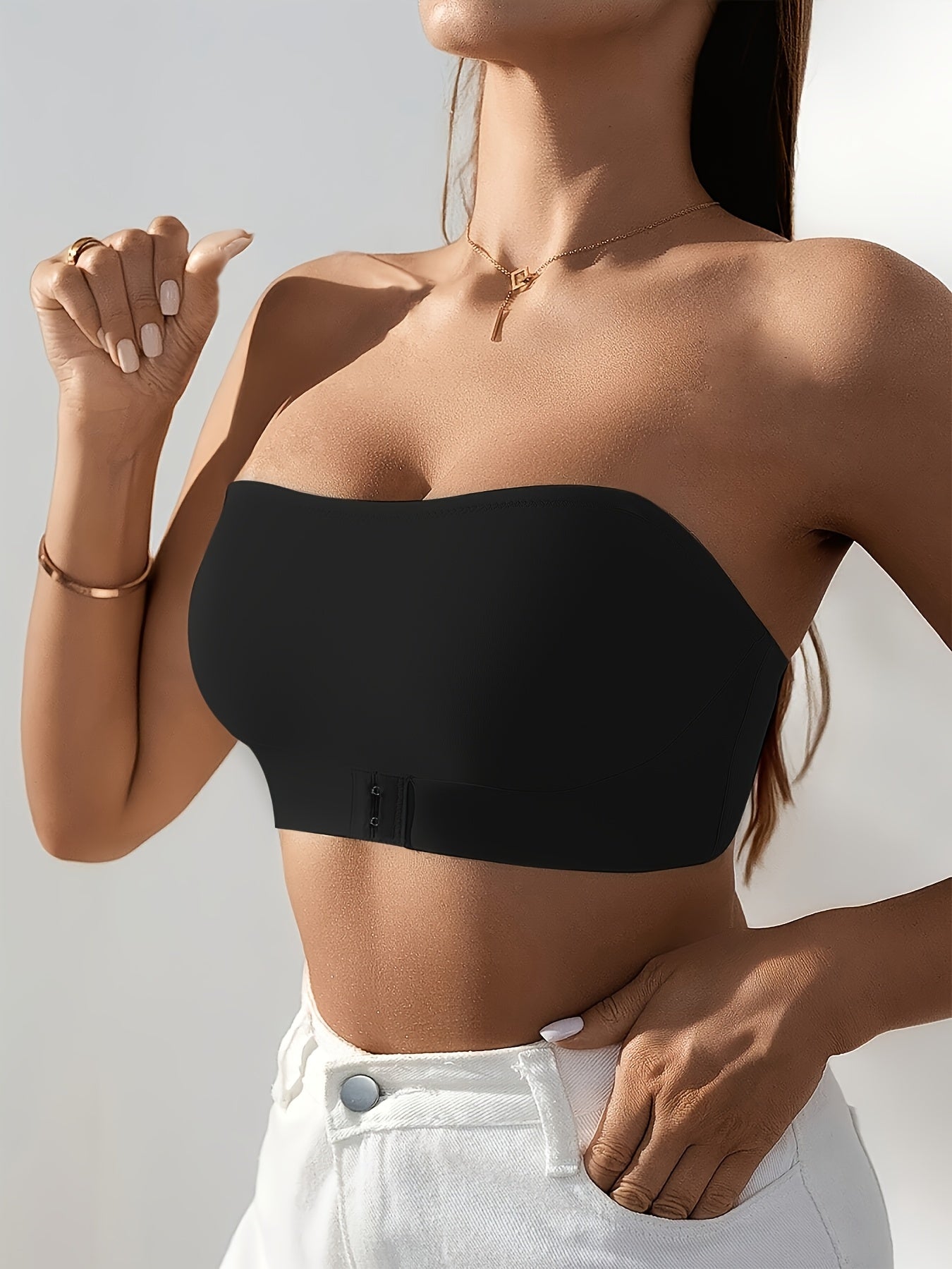 Women's Strapless Wireless Bra - Smooth, Wireless – view 9