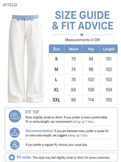 Women's Stretch Jeans - High-Waist Fit – White / Black detail view