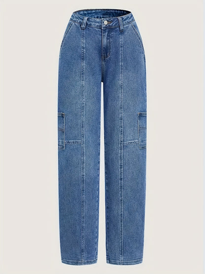 Women's Stretch Jeans - Stretch Comfort – Dark Blue detail view