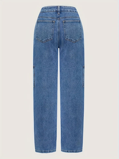 Women's Stretch Jeans - Stretch Comfort – Dark Blue detail view