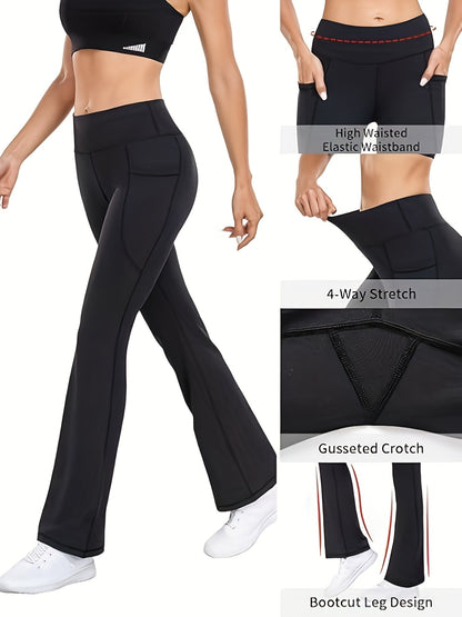 Women's Stretch Leggings - High-Waist Fit – 3-Color Selection detail view