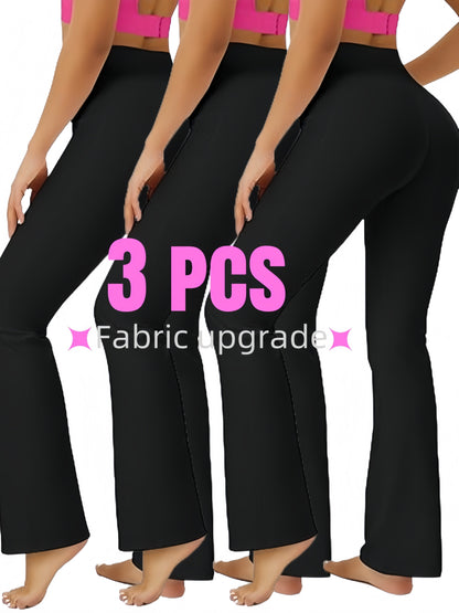 Women's Stretch Leggings - High-Waist Fit – 3-Color Selection detail view