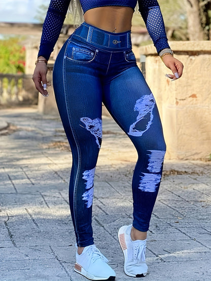 Women's Stretch Leggings - High-Waist Fit – 3 Packs detail view