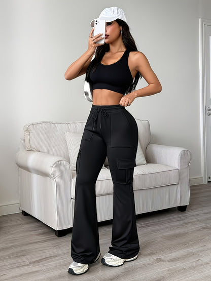 Women's Stretch Leggings - High-Waist Fit – 5-Color Selection detail view