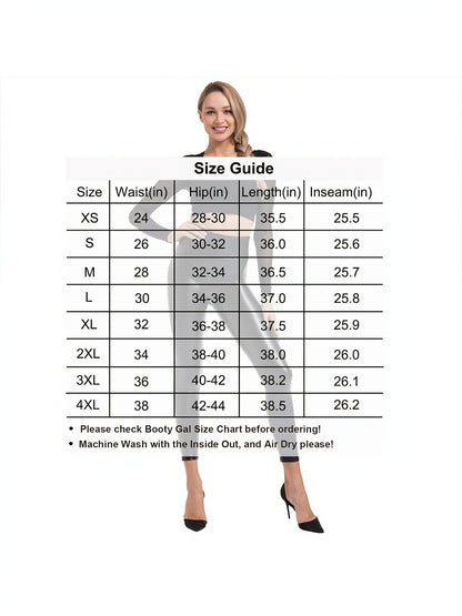 Women's Stretch Leggings - High-Waist Fit – Black – view 7