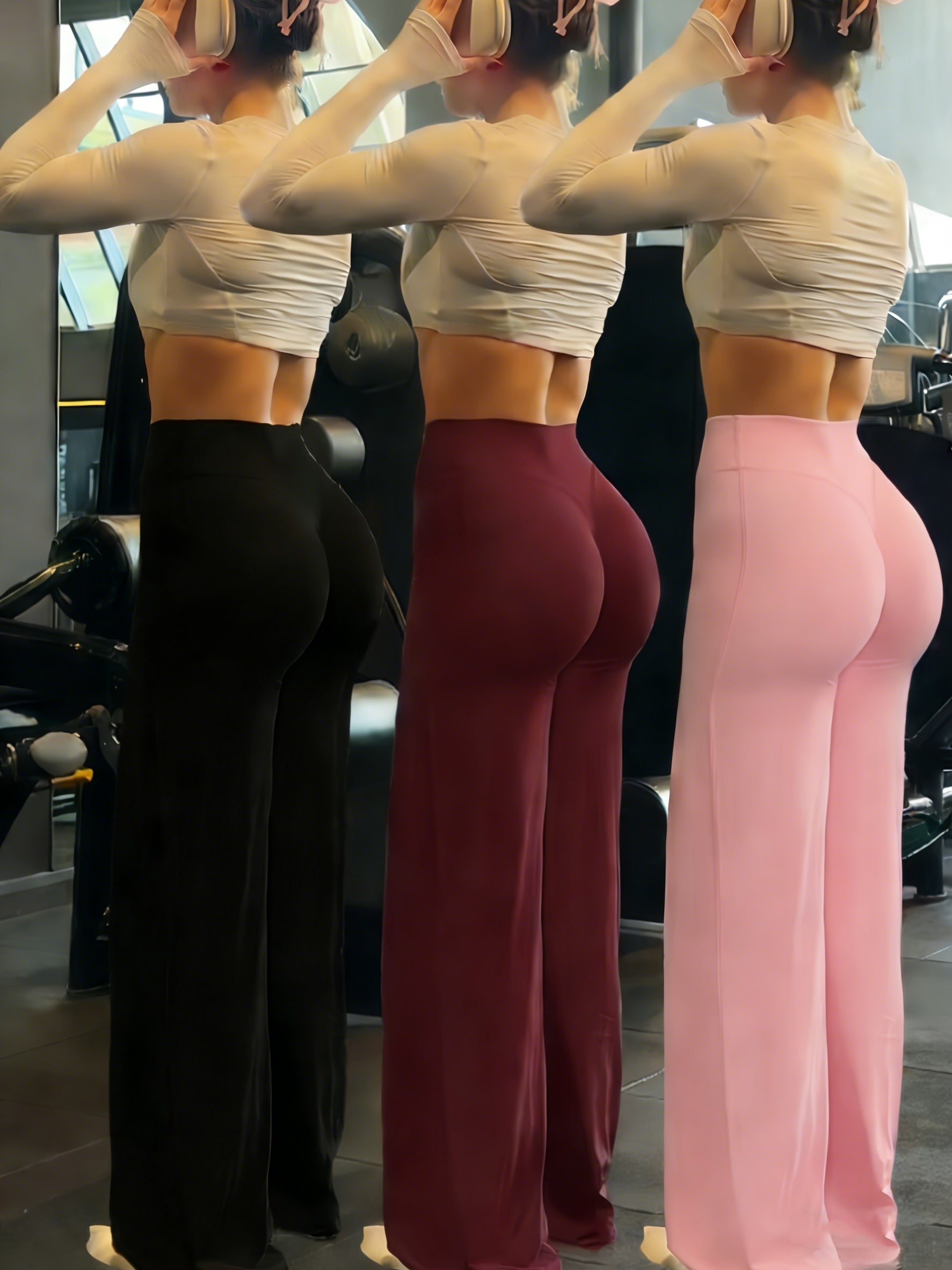 Women's Stretch Leggings - High-Waist Fit – Sizes S–L detail view