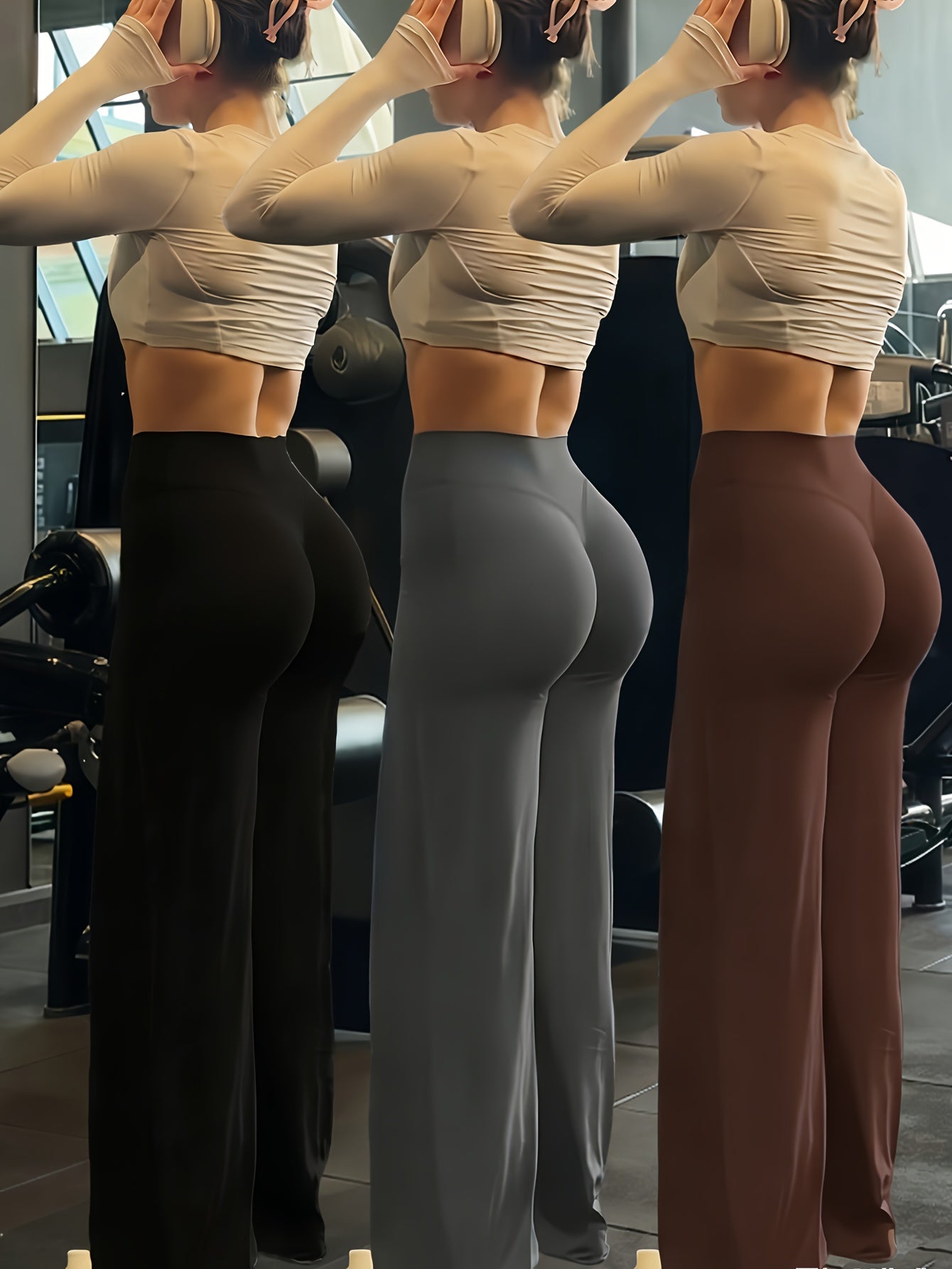 Women's Stretch Leggings - High-Waist Fit – Sizes S–L detail view