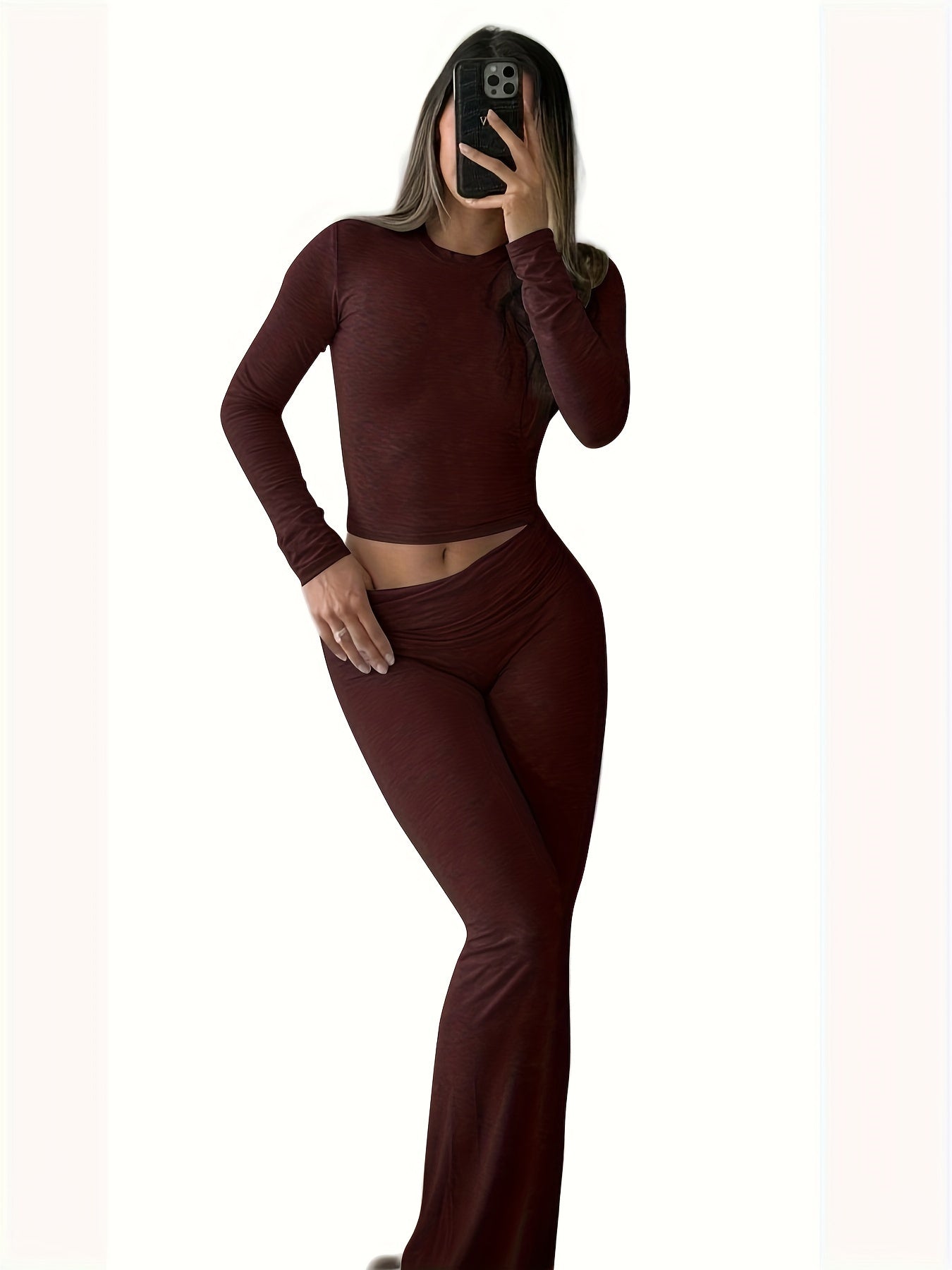 Women's Stretch Leggings - High-Waist Fit – Sizes XS–XL – Black option – view 4