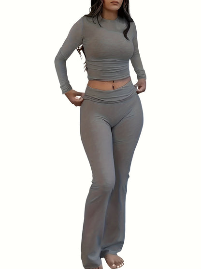 Women's Stretch Leggings - High-Waist Fit – Sizes XS–XL – Black option – view 9