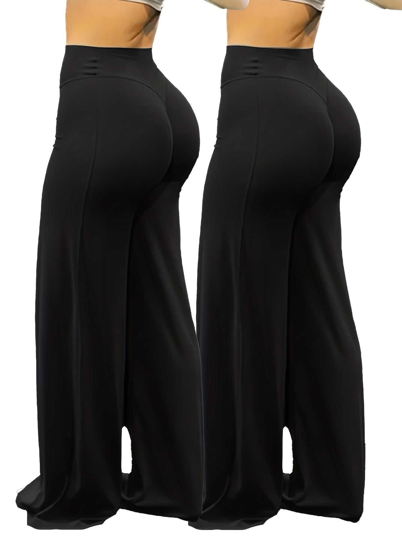 Women's Stretch Leggings - Wide-Leg Fit detail view