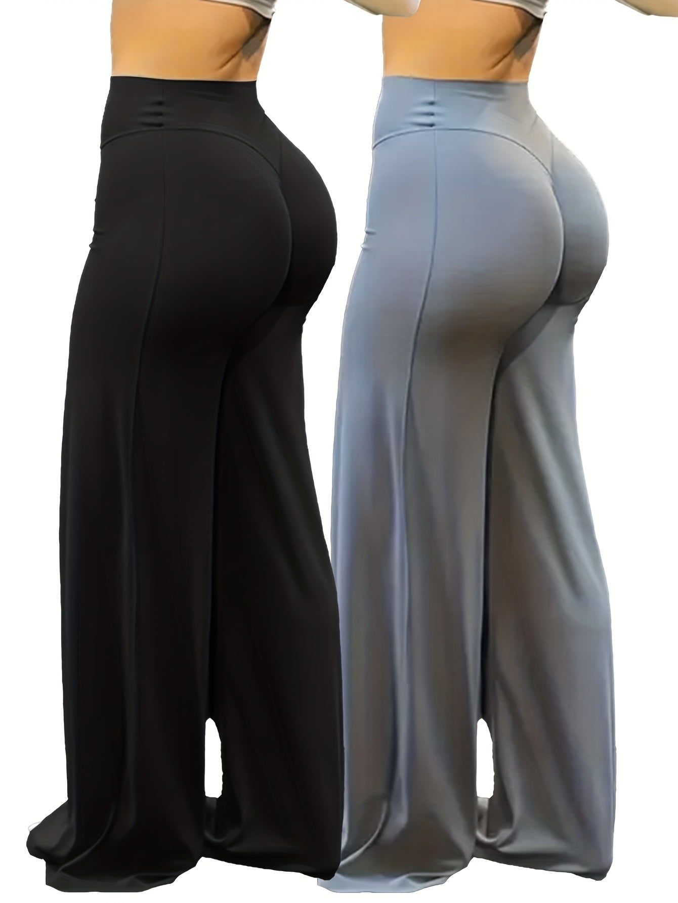 Women's Stretch Leggings - Wide-Leg Fit detail view