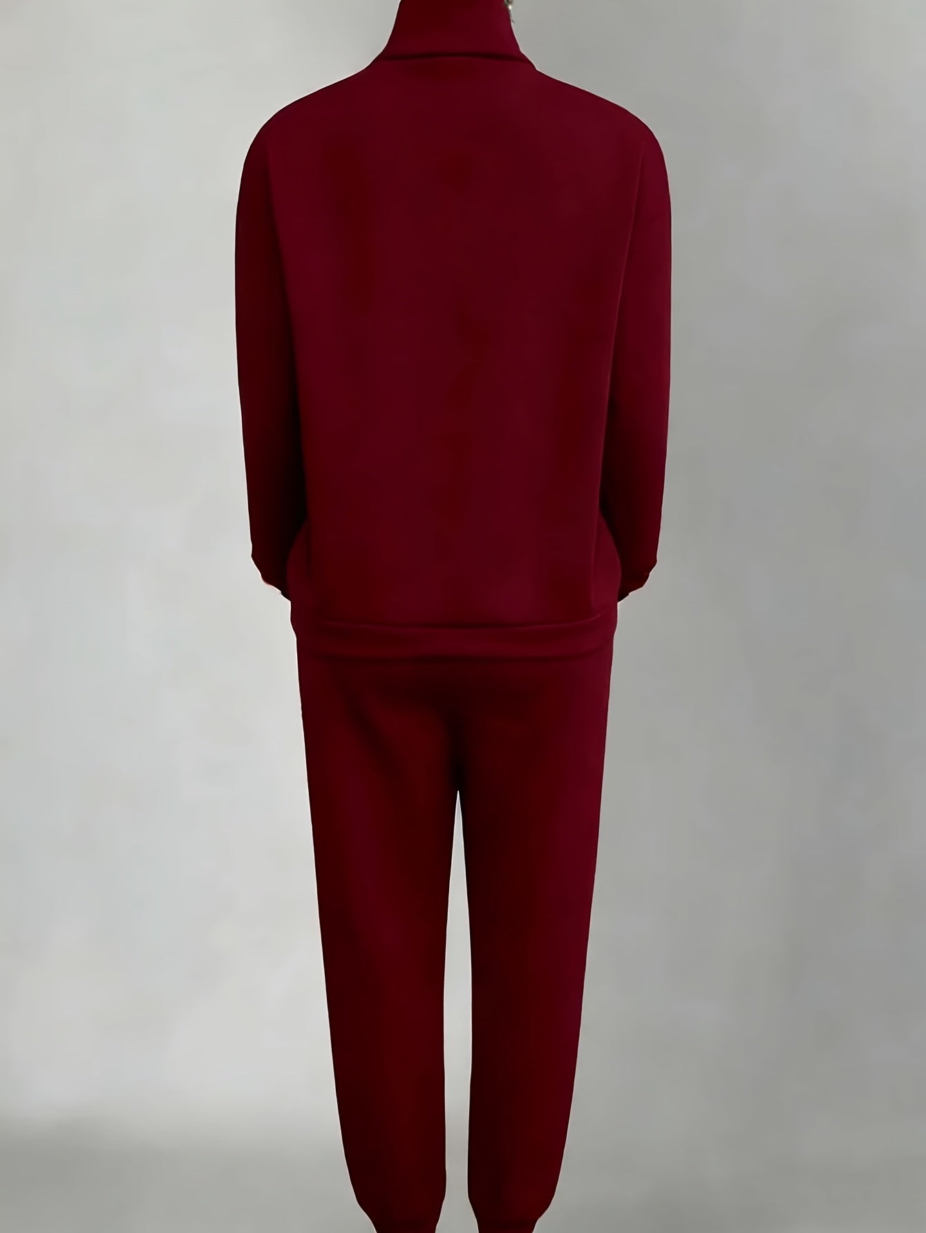 Women's Sweater Outfit Set - Two-Piece Sporty Street Style detail view