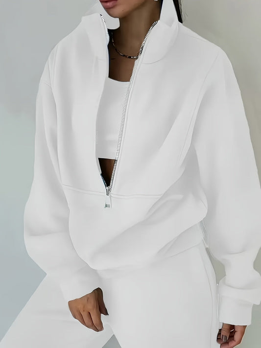 Women's Sweater Outfit Set - Two-Piece Sporty Street Style – Purple option – main product image