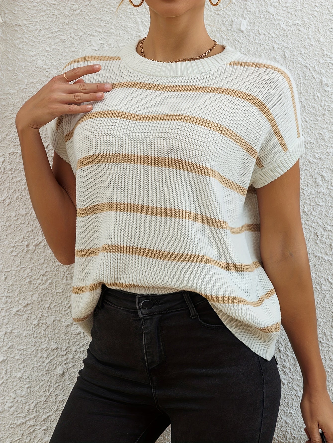 Women's Sweater - Striped detail view