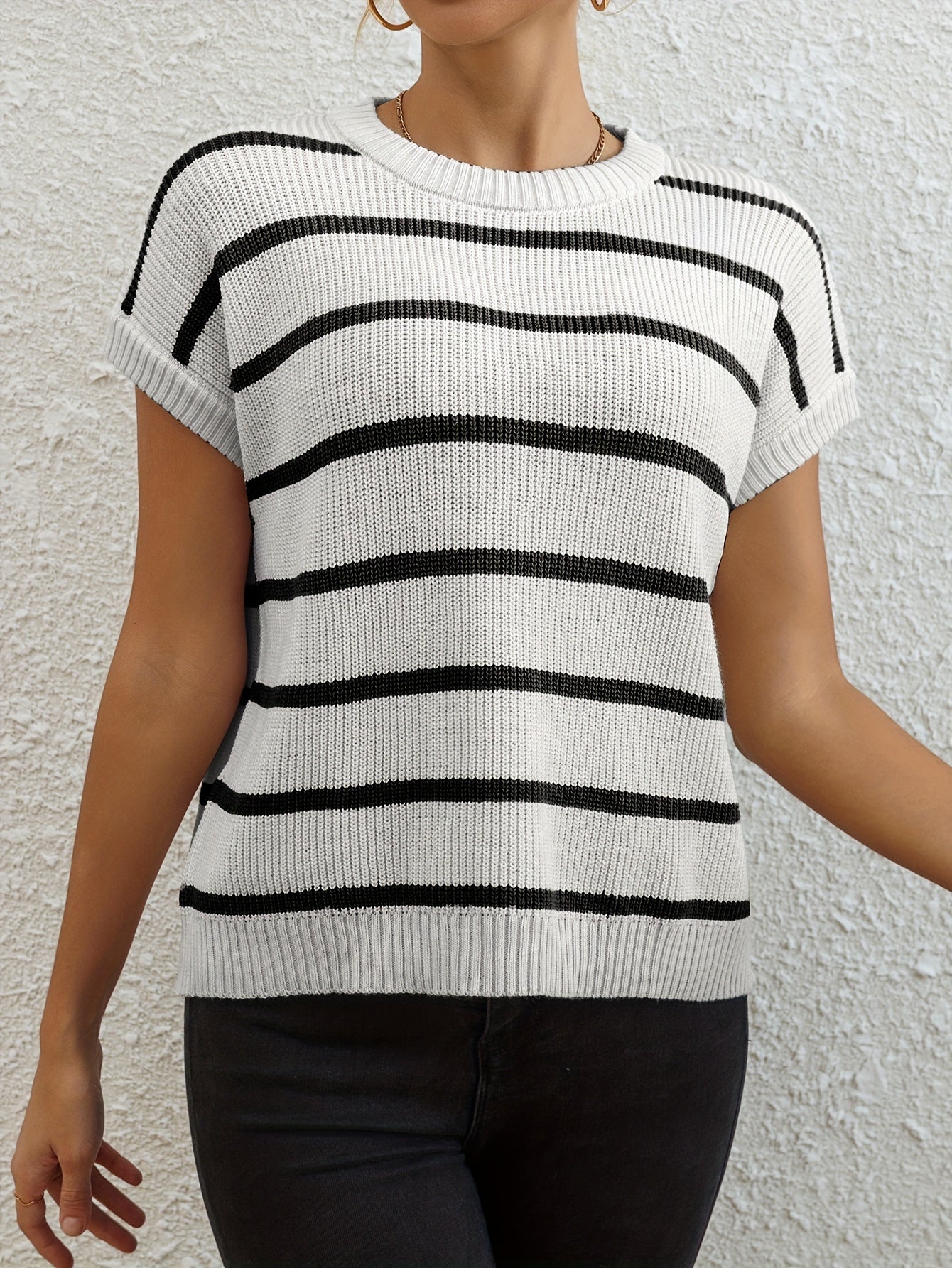 Women's Sweater - Striped detail view