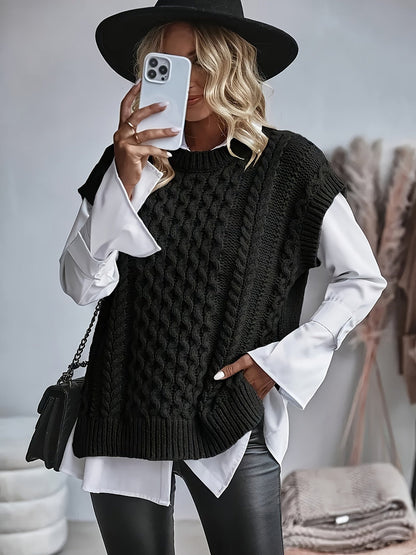 Women's Sweater Vest – Khaki option – view 3