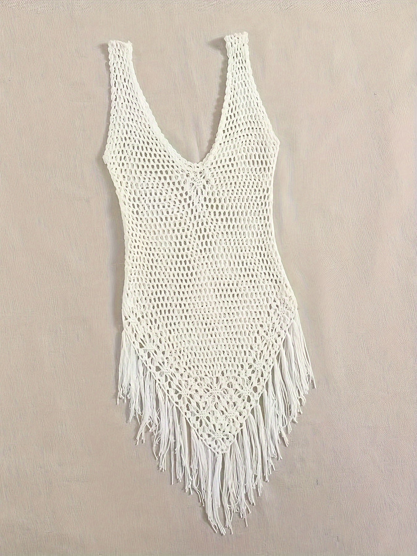 Women's Swim Cover-Up - Beach Ready – White detail view