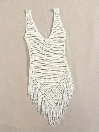 Women's Swim Cover-Up - Beach Ready – White detail view