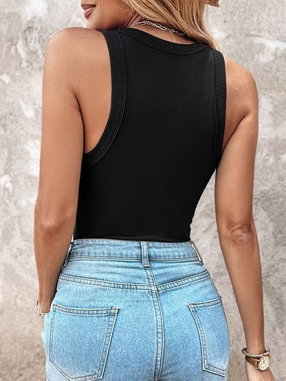 Women's Tank Top – 3 Pcs Women's Sleeveless Vest with Chest Pad Solid Color Elegant – view 17
