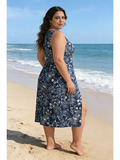 Women's Tankini - Beach Ready – Navy Color – view 3