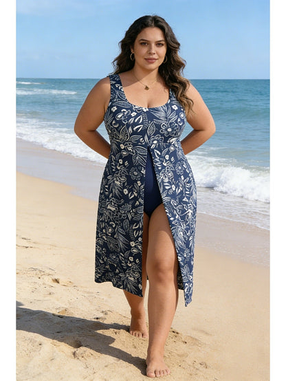 Women's Tankini - Beach Ready – Navy Color – view 5