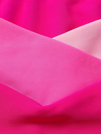 Women's Tankini - Colorblock Classic Neckline detail view