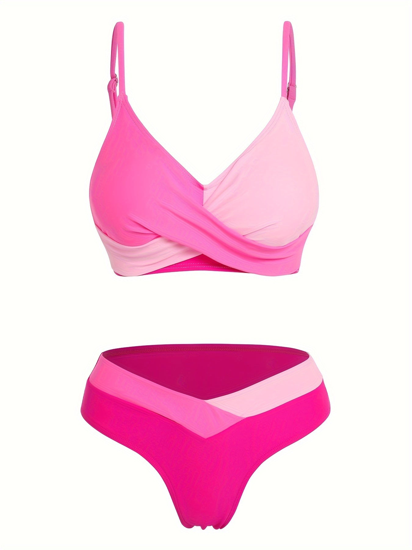 Women's Tankini - Colorblock Classic Neckline detail view