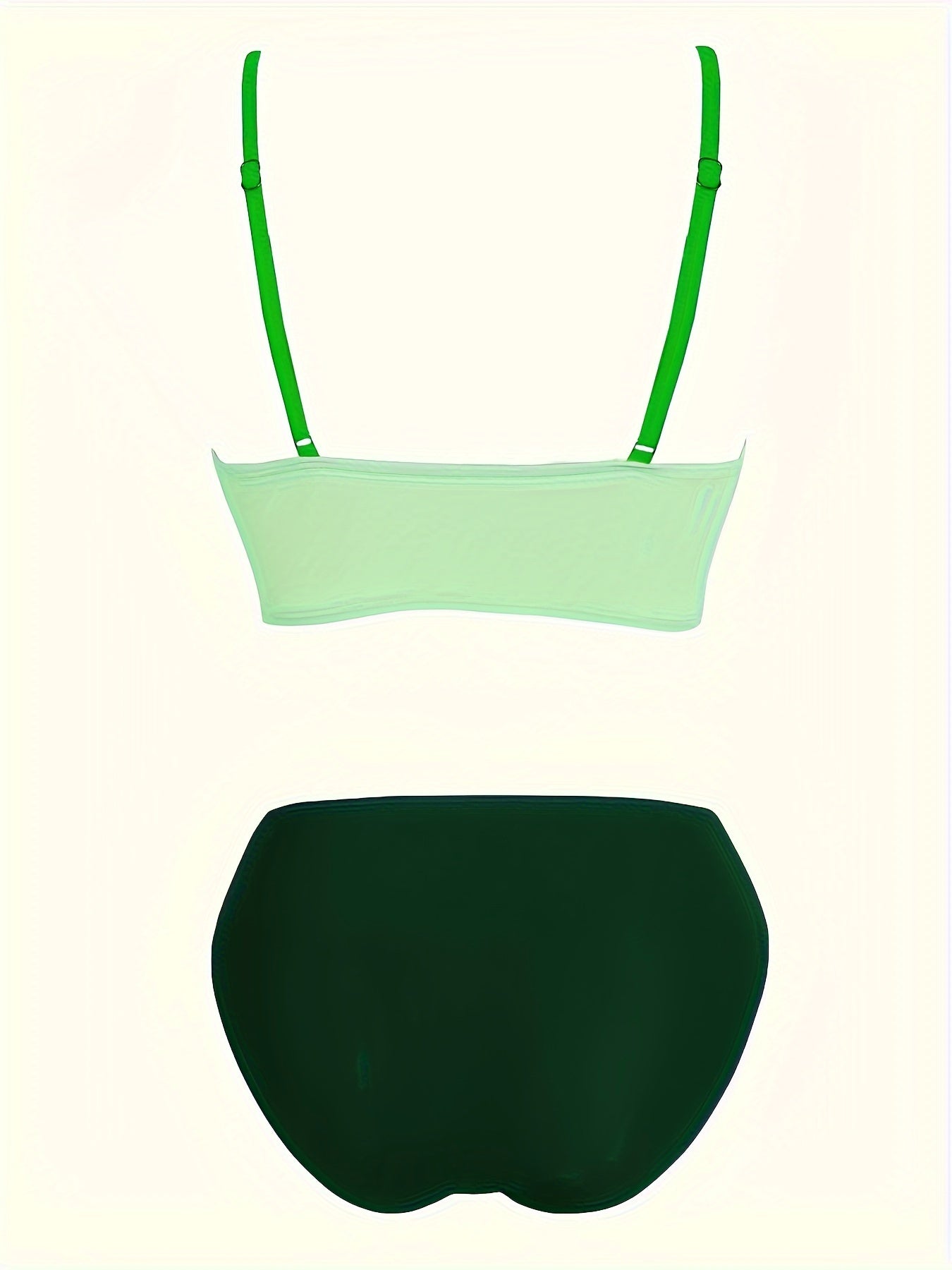 Women's Tankini - Colorblock Classic Neckline detail view