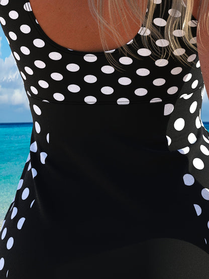 Women's Tankini - Polka Dot 2-Piece Beach Style detail view