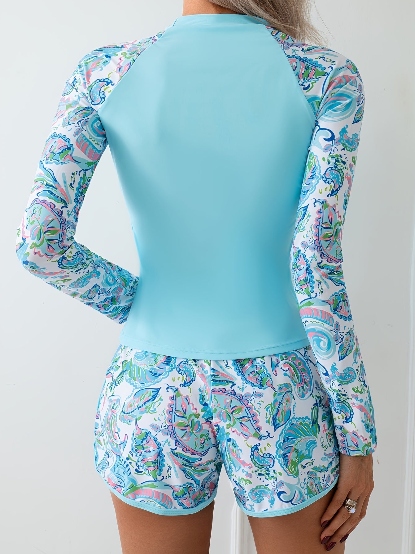 Women's Tankini – Sky Blue Colorway 68485 detail view