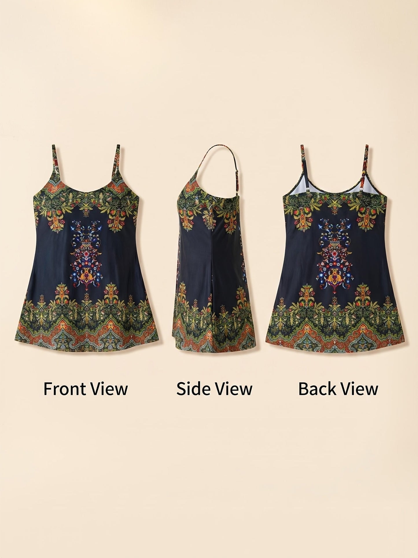 Women's Tankini - Vacation Style Halter Neck detail view