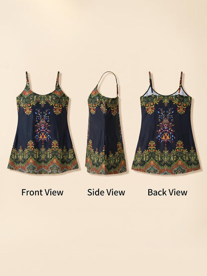 Women's Tankini - Vacation Style Halter Neck detail view