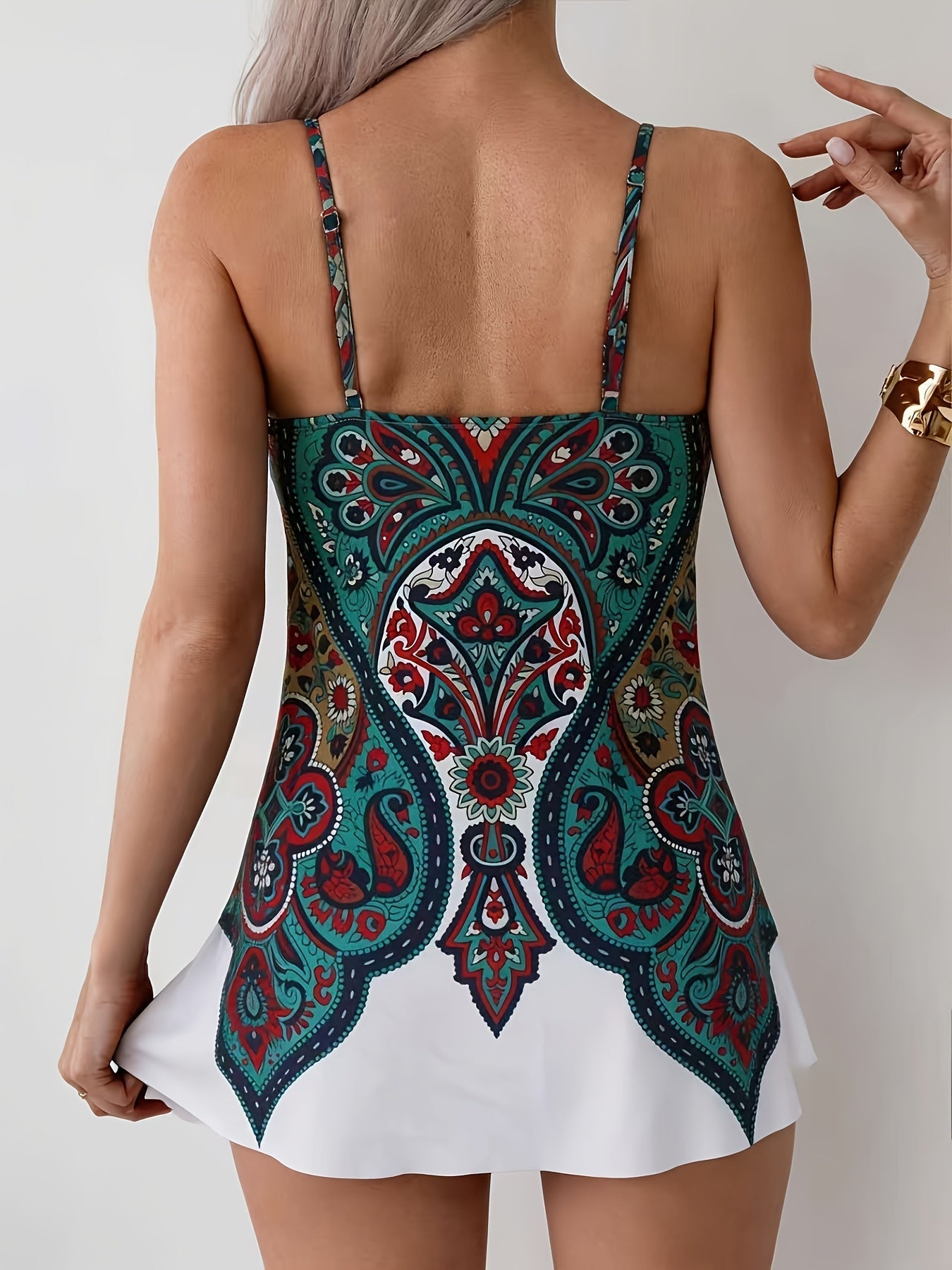 Women's Tankini - Vacation Style Halter Neck detail view